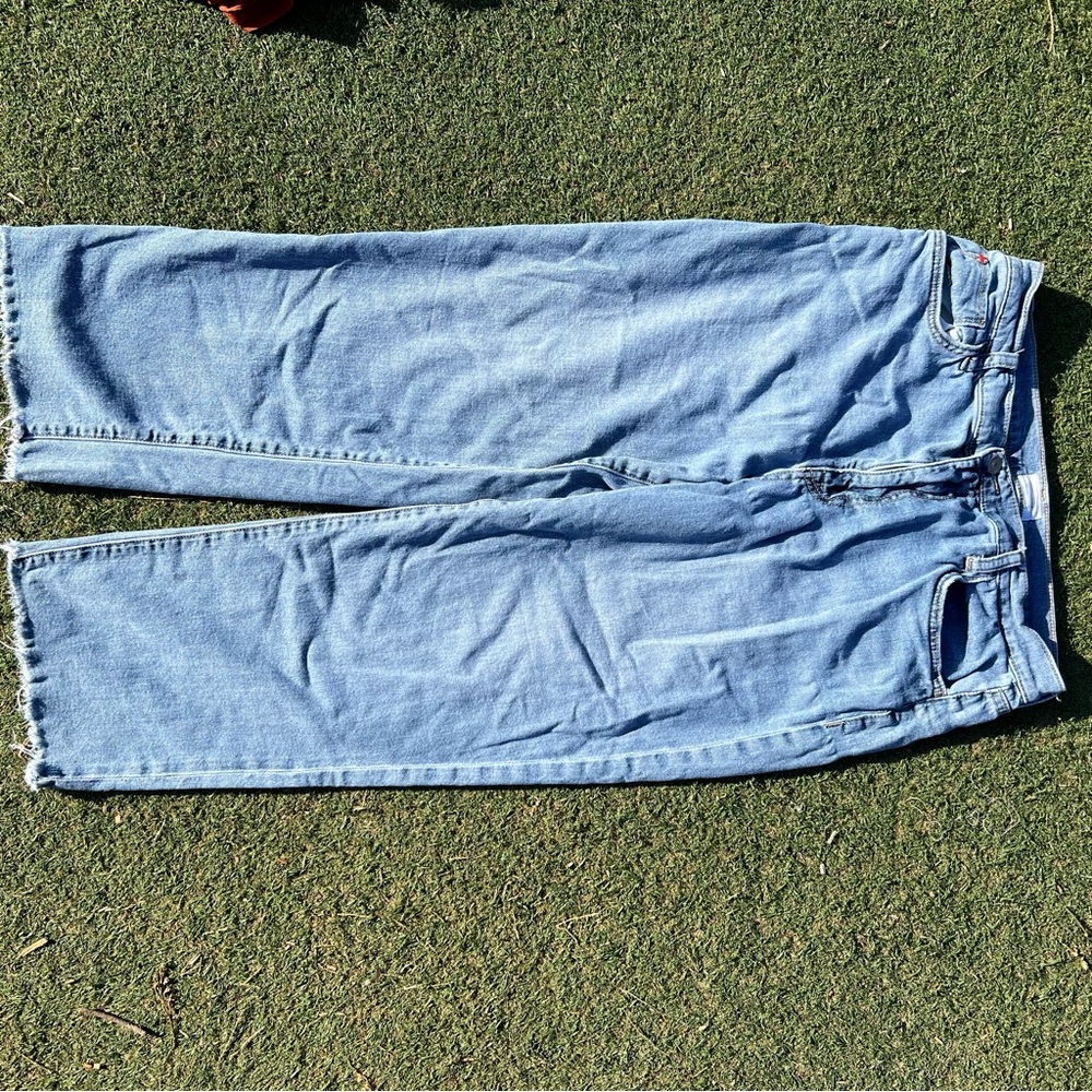 Hudson women’s casual blue chino jeans straight‎ leg size 14